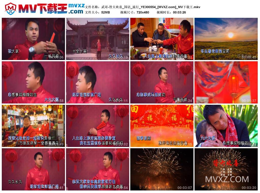 武哥-皆大欢喜_国语_流行_YE300554